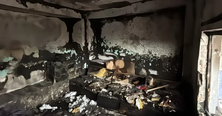 Evi yanan aileye belediyesi sahip çıktı