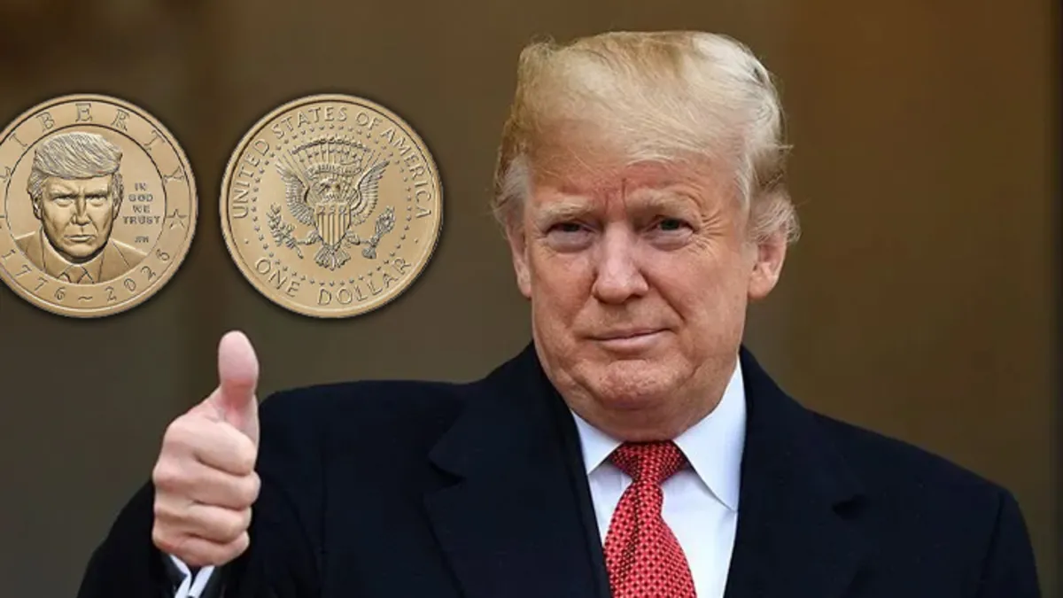 ABD Hazine Bakanlığı duyurdu: Trump portreli altın para basılacak ABD Hazine Bakanlığı duyurdu: Trump portreli altın para basılacak