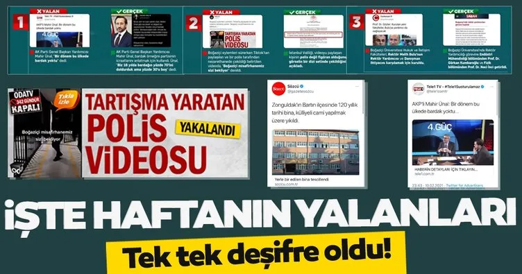 ODA TV,  Sözcü, Tele 1, Independent Türkçe ve Cumhuriyet’in haberleri yalan çıktı