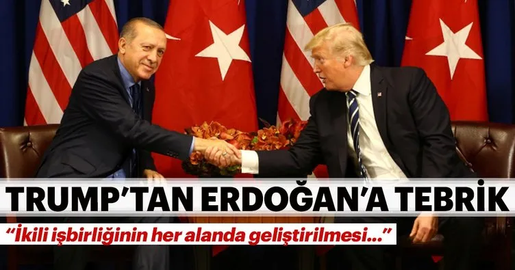 Son dakika: Trump'tan Cumhurbaşkanı Erdoğan'a tebrik telefonu