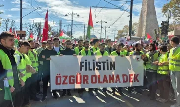 Vicdanlı yürekler Gazze için yürüyor