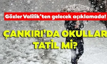 Yarın Çankırı’da okullar tatil mi? 8 Ocak Çarşamba Çankırı Valiliği’nden son dakika kar tatili açıklaması geldi mi?