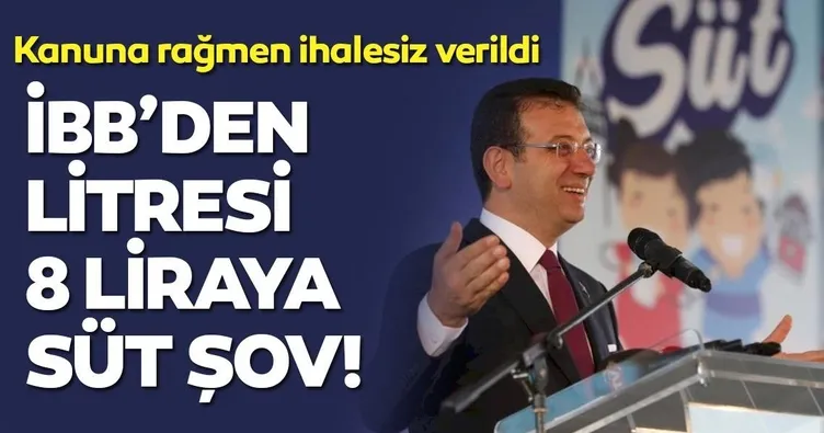 İBB’den litresi 8 liraya süt şov