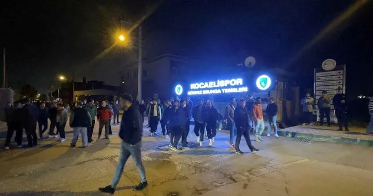 Kocaelispor taraftarları tesisi bastı, takım ve yönetimi protesto etti