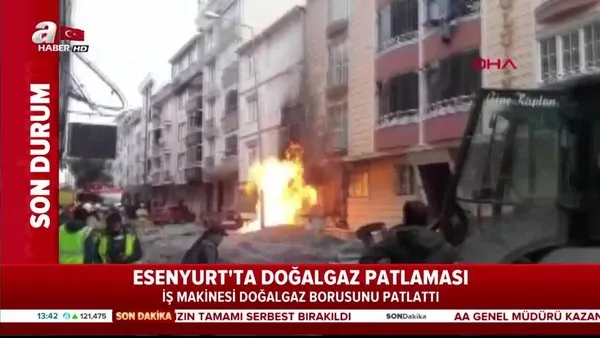 İstanbul Esenyurt’ta doğalgaz patlaması