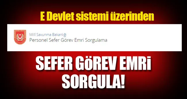 sefer gorev emri sorgulama