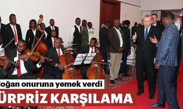 Erdoğan, Edgar Lungu tarafından onuruna verilen resmi yemeğe katıldı