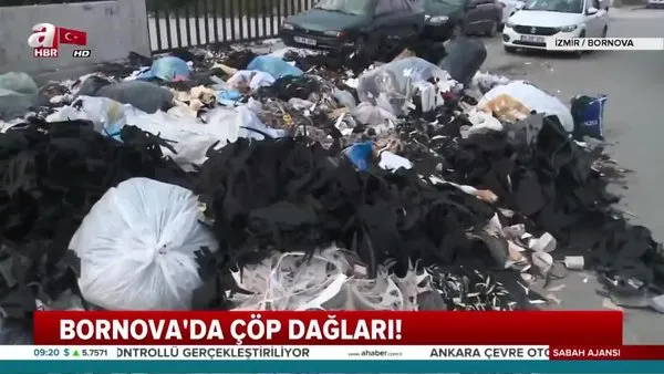İzmir Bornova'da vatandaşları isyan ettiren çöp dağları tehlike saçıyor!