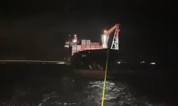 Çanakkale Boğazı’nda konteyner gemisi arızalandı