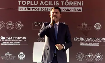 Bakan Kurum’dan Afyonkarahisarlılara müjde: 4 milyar liralık 222 eser