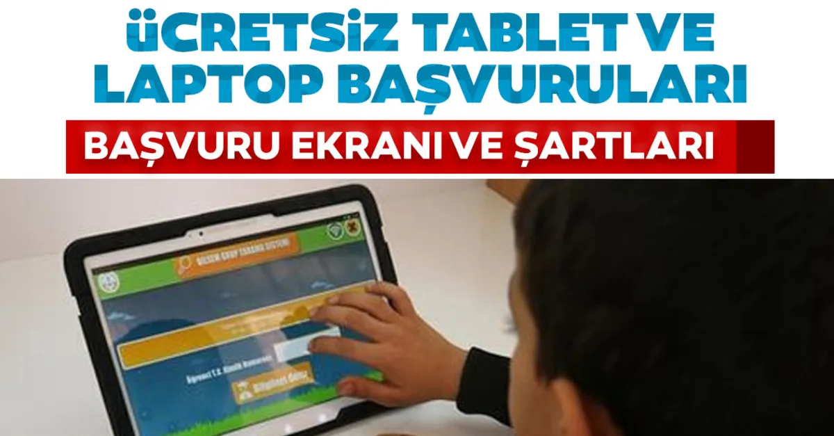 meb ucretsiz tablet basvuru linki var
