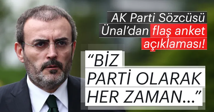 Mahir Ünal 'Anketlerde durum ne?' sorusuna cevap verdi