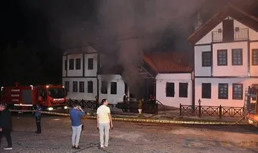 Gümüşhane’de 3 katlı otelde korkutan yangın #gumushane
