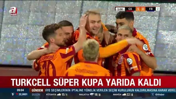 Galatasaray - Fenerbahçe SÜPER KUPA MAÇI yarıda kaldı | Video