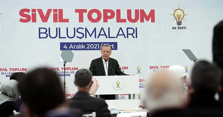 Başkan Erdoğan Siirt’te Sivil Toplum Buluşmaları’nda önemli açıklamalar