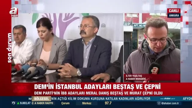 DEM Parti'nin İstanbul adayları Meral Danış Beştaş ve Murat Çepni oldu | Video