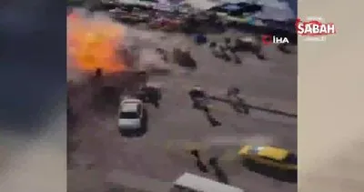 Bağdat’ta canlı bombanın kendini patlama anı görüntüleri rotaya çıktı | Video