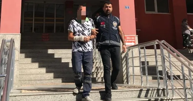 Eşine saldıran öfkeli koca tutuklandı!