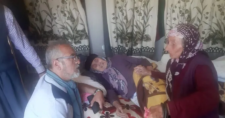 105 yaşındaki Fatma nine deprem yüzünden ayrı düştüğü kızıyla kavuştu