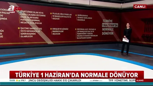 Normalleşme planında hangi kısıtlamalar kalkacak? Türkiye 1 Haziran'da normale dönüyor! Seyahat kısıtlaması ne zaman kalkacak? | Video