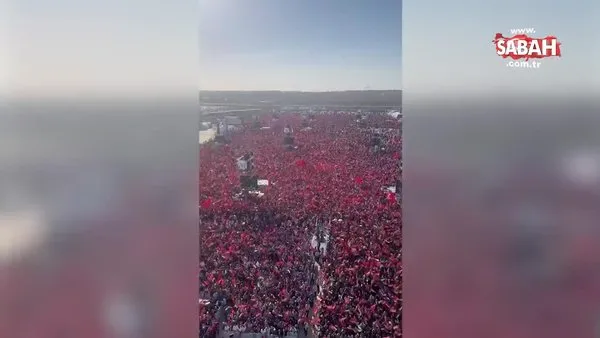 'Büyük Filistin Mitingi'nde mahşeri kalabalık | Video