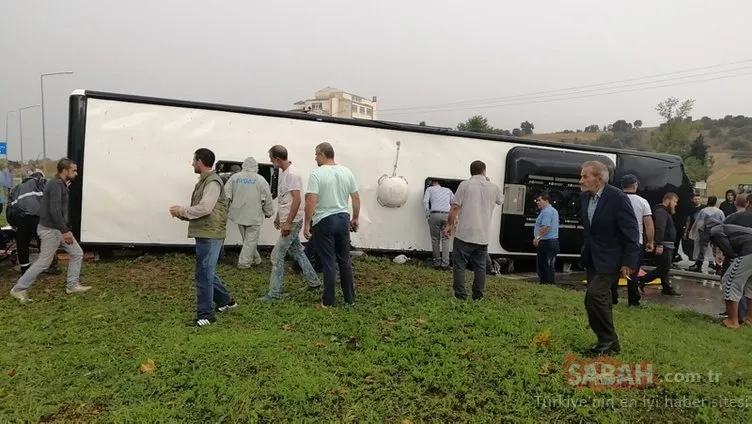 Son Dakika Haberi: Çanakkale’de yolcu otobüsü devrildi...