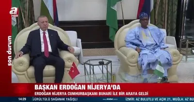 Başkan Erdoğan, Nijerya Cumhurbaşkanı Buhari ile görüştü | Video