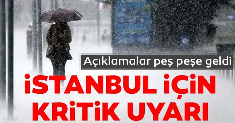 Meteoroloji ve İstanbul Valiliği’nden son dakika fırtına uyarısı yapıldı! İstanbul için sarı alarm...