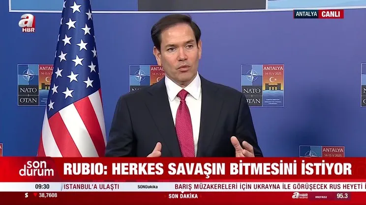 Antalya'da NATO zirvesi! ABD Dışişleri Bakanı Rubio: