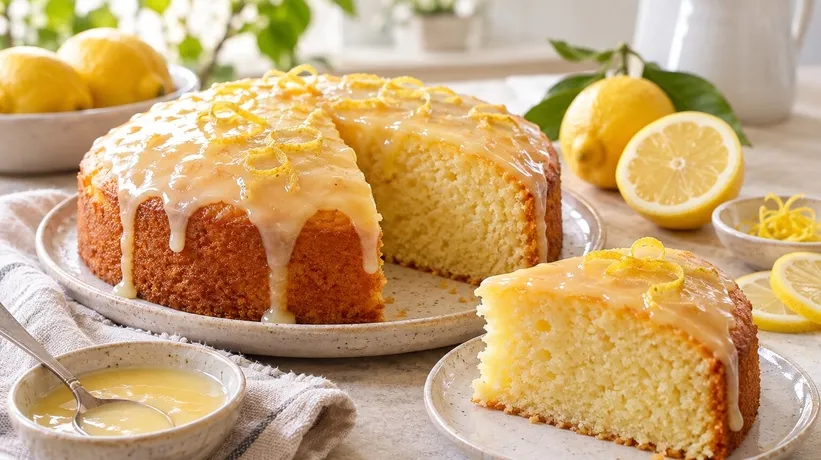 Kokusuyla mest edecek! Limon soslu kek tarifi