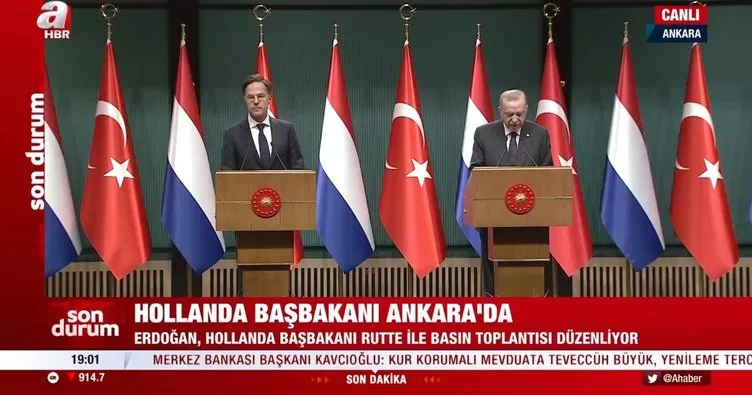 Son dakika: Hollanda Başbakanı Mark Rutte Ankara’da: Başkan Erdoğan: Tek çıkış yolu diplomasi