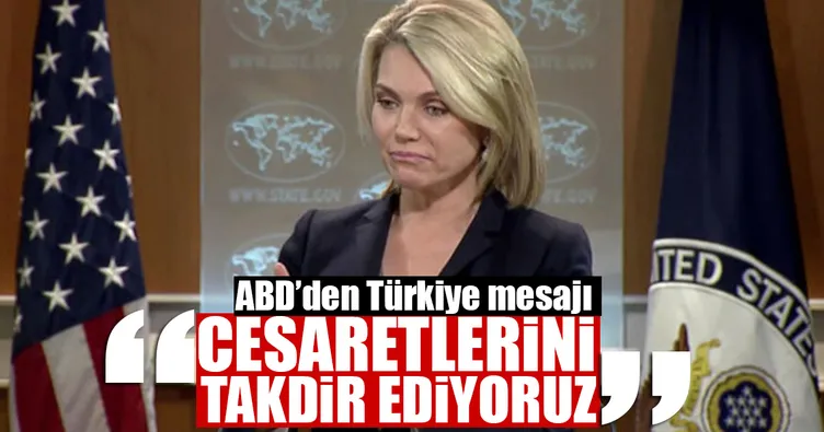 ABD Dışişleri Bakanlığından 15 Temmuz mesajı