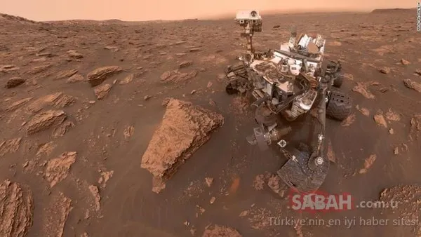 Mars'taki Curiosity'den 360 derecelik özçekim!