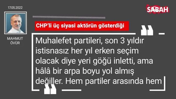 Mahmut Övür | CHP'li üç siyasi aktörün gösterdiği
