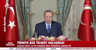 Son Dakika: Türkiye-BAE ticaret anlaşması! Başkan Erdoğan’dan önemli açıklamalar | Video
