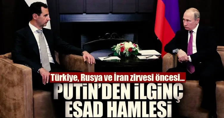 Esad, Rusya’da Putin ile görüştü!