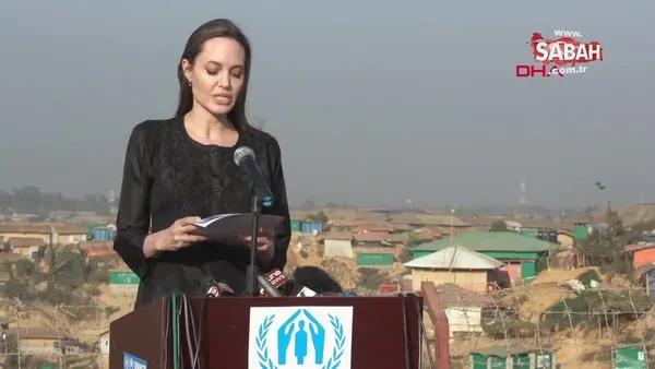 Angelina Jolie'nin Bangladeş'te Arakanlı mültecilerin bulunduğu kampı ziyaret etti
