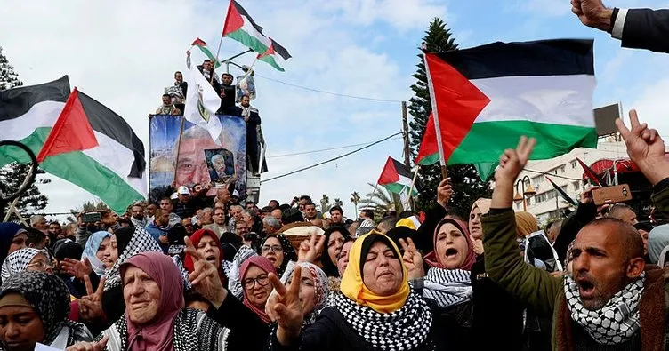 Filistinliler Trump’ın sözde Orta Doğu barış planını protesto etti