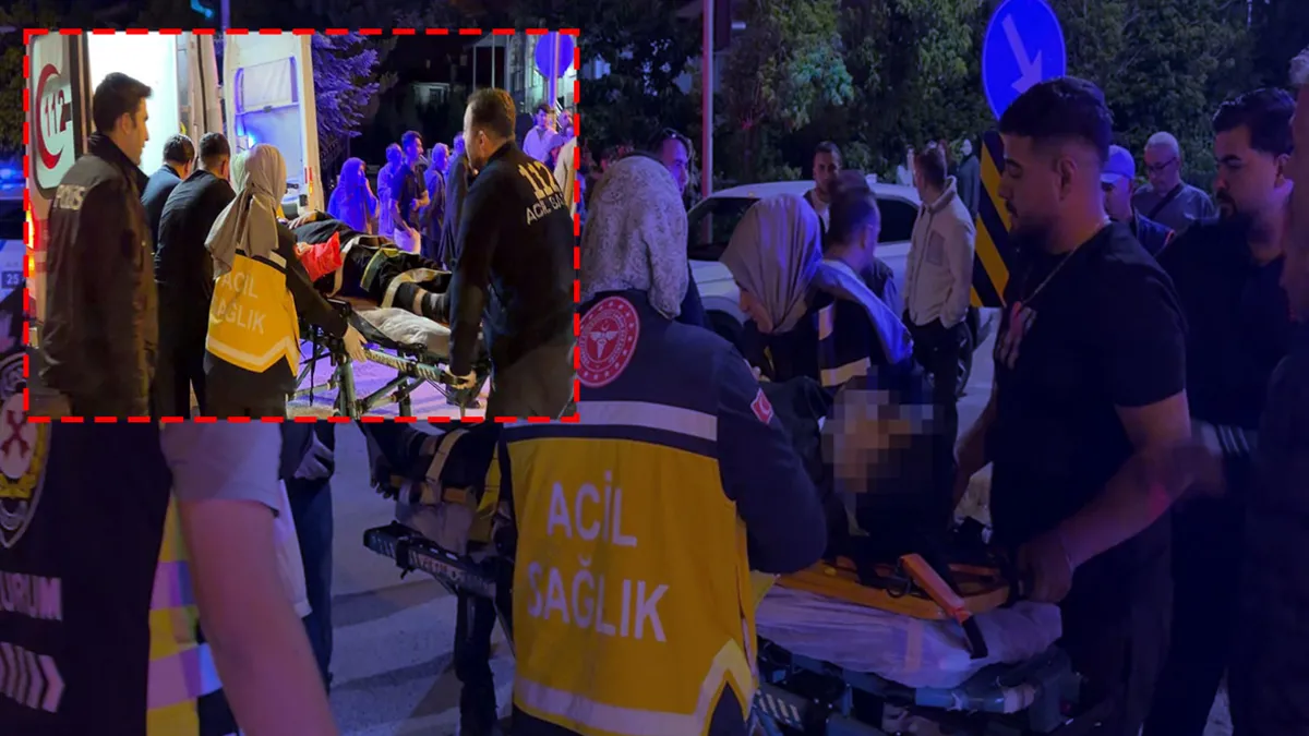 Erzurum'da polisten kaçan motosikletli çocuğun kaza yaptığı anı gösteren güvenlik kamerası görüntüsü.