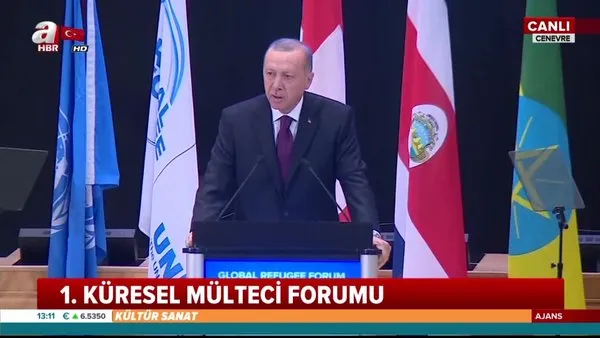 Cumhurbaşkanı Erdoğan'dan Cenevre'de 1. Küresel Mülteci Forumu'nda önemli açıklamalar