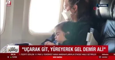 Uçağın pilotundan SMA’lı Demir Ali için özel anons | Video