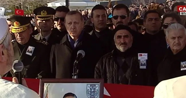 Cumhurbaşkanı Erdoğan El Bab şehidinin cenazesine katıldı