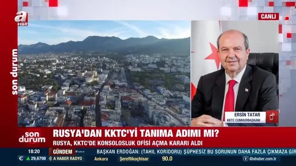 Ersin Tatar: Rusya'nın KKTC'ye başkonsolosluk açma kararı Türkiye'nin büyük desteğinin sonucu | Video