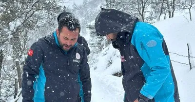 Karda mahsur kalan diyaliz hastasına UMKE ulaştı #kastamonu