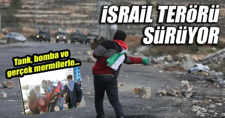 İşgalci İsrail, sivillere saldırmaya devam ediyor