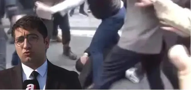 A Haber muhabirine saldıran vandallar tutuklandı