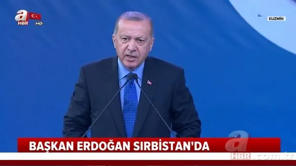 Başkan Erdoğan Sırbistan'da konuştu: Türkiye'nin yegane arzusu...