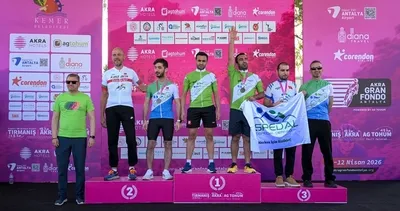 Gran Fondo Antalya'da madalyalar sahiplerini buldu #antalya