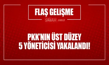 PKK’nın 5 üst düzey yöneticisi yakalandı!