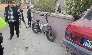 Tokat’ta otomobil elektrikli bisiklete çarptı: 3 çocuk yaralandı! #tokat